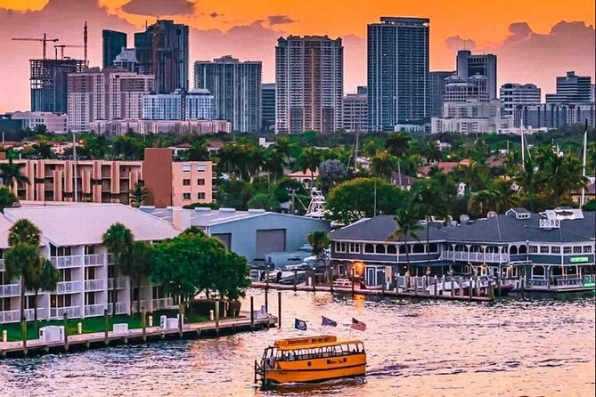 Water Taxi evening hop-on hop-off sunset sightseeing cruise - Stop 5: Fort Lauderdale Beach and Bahia Mar
