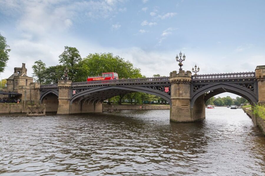 York: City Sightseeing Hop-On Hop-Off Bus Tour - The Mount, Mount Vale, and the railway station
